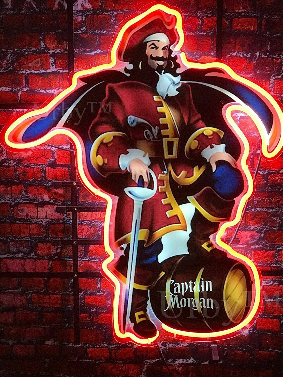 Captain Morgan Original Spiced Rum Neon Light Sign 17″x14″ Lamp Party Room Decor