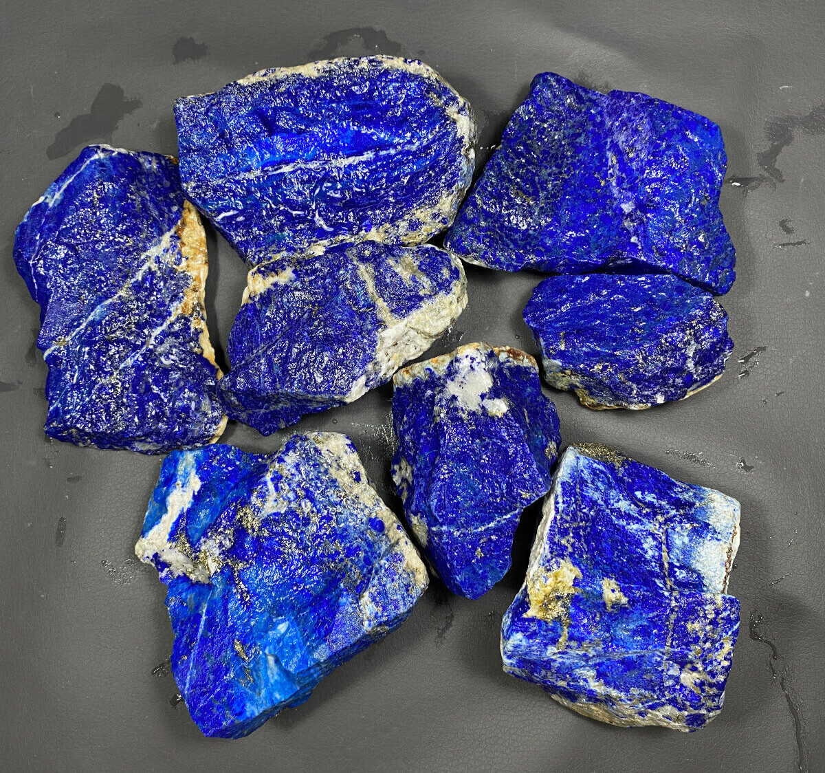 2.5Kg Top quality bright blue huge rough Madne Lapis Lazuli 08 Pcs wholesale lot