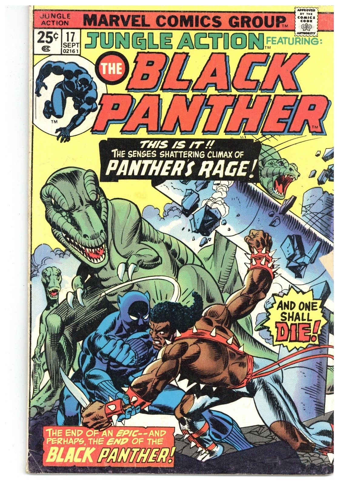Jungle Action # 17 VERY GOOD September 1975 Gil Kane, Frank Giacoia cvr