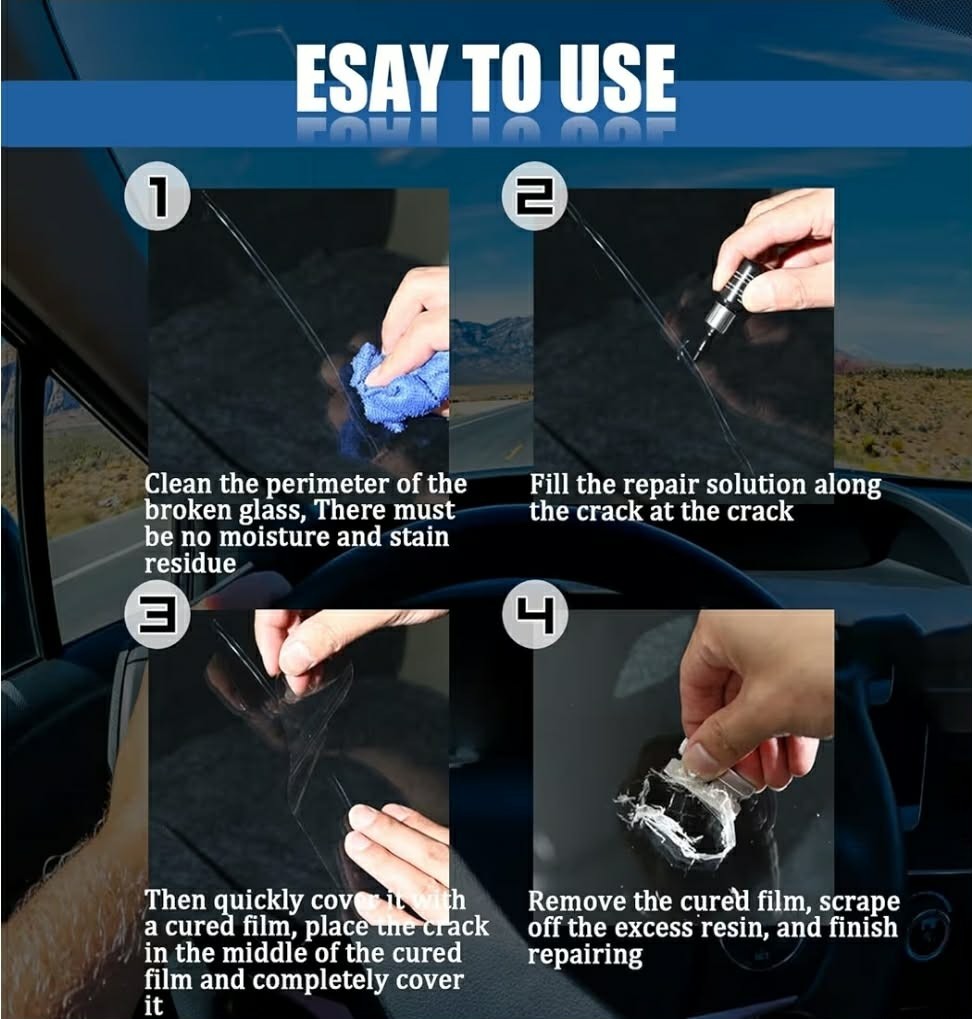 Windshield Repair Kit Windshield Crack Repair Crack Repair Liquid 4pk