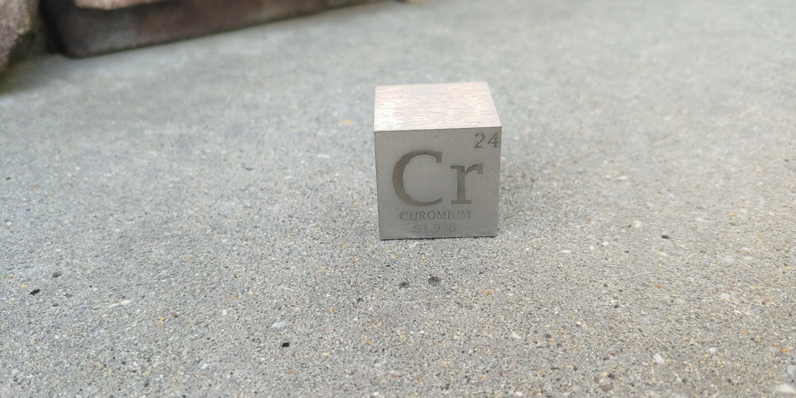 1 inch 25.4 mm Chromium Cr metal element cube periodic table 99.9% pure