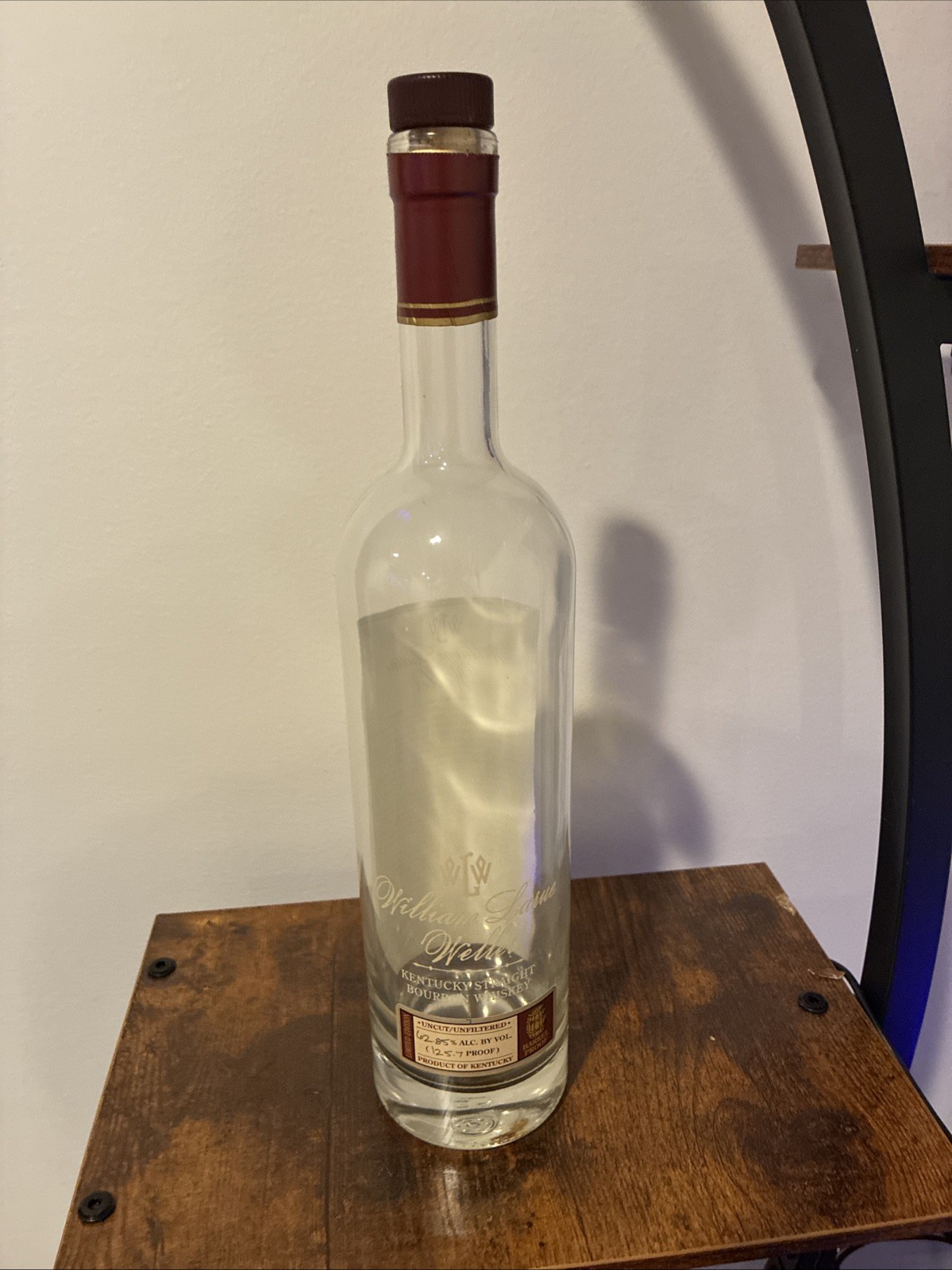 William Larue Weller Kentucky Straight Bourbon Whiskey Clear Bottle 750ml B