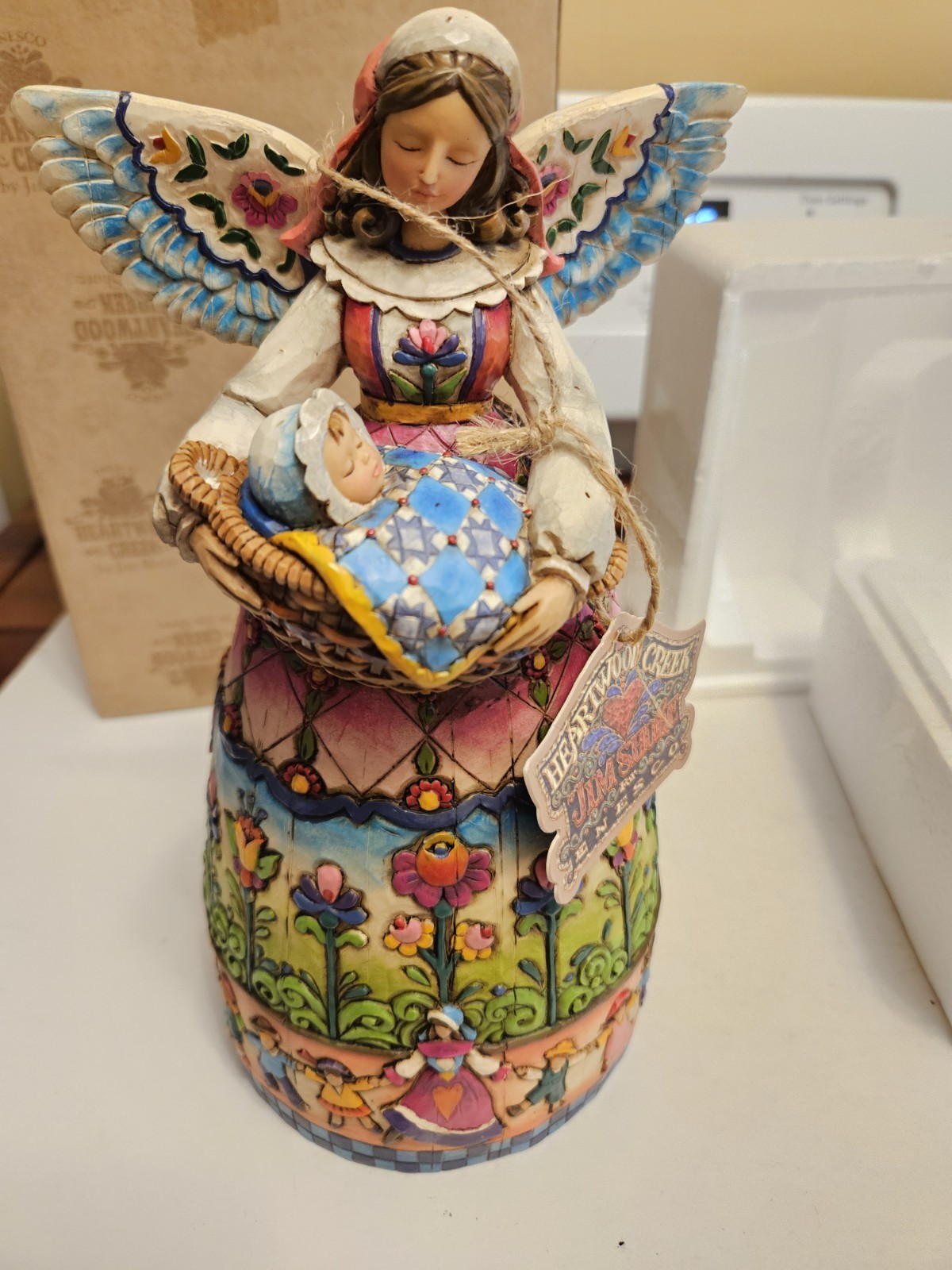 Jim Shore “MOTHER, YOU’RE AN ANGEL” Mother Holding Baby 2004 #4002644 With Box