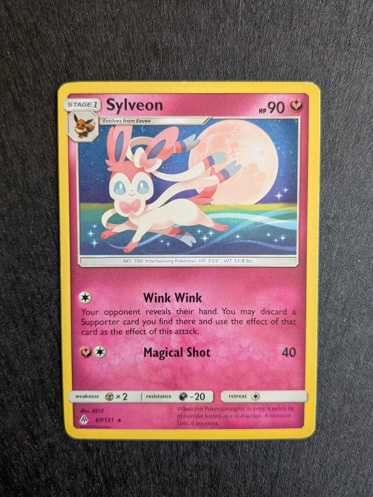 Sylveon 87/131 Forbidden Light Regular Non Holo Pokemon Card NM