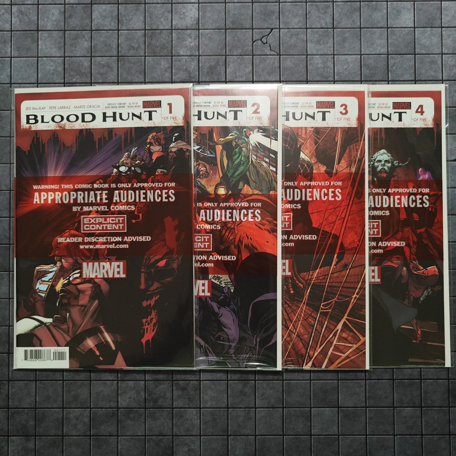 Blood Hunt #1-4 (1 2 3 4) – (2024) – Red Band Variant Set – SEALED Polybag
