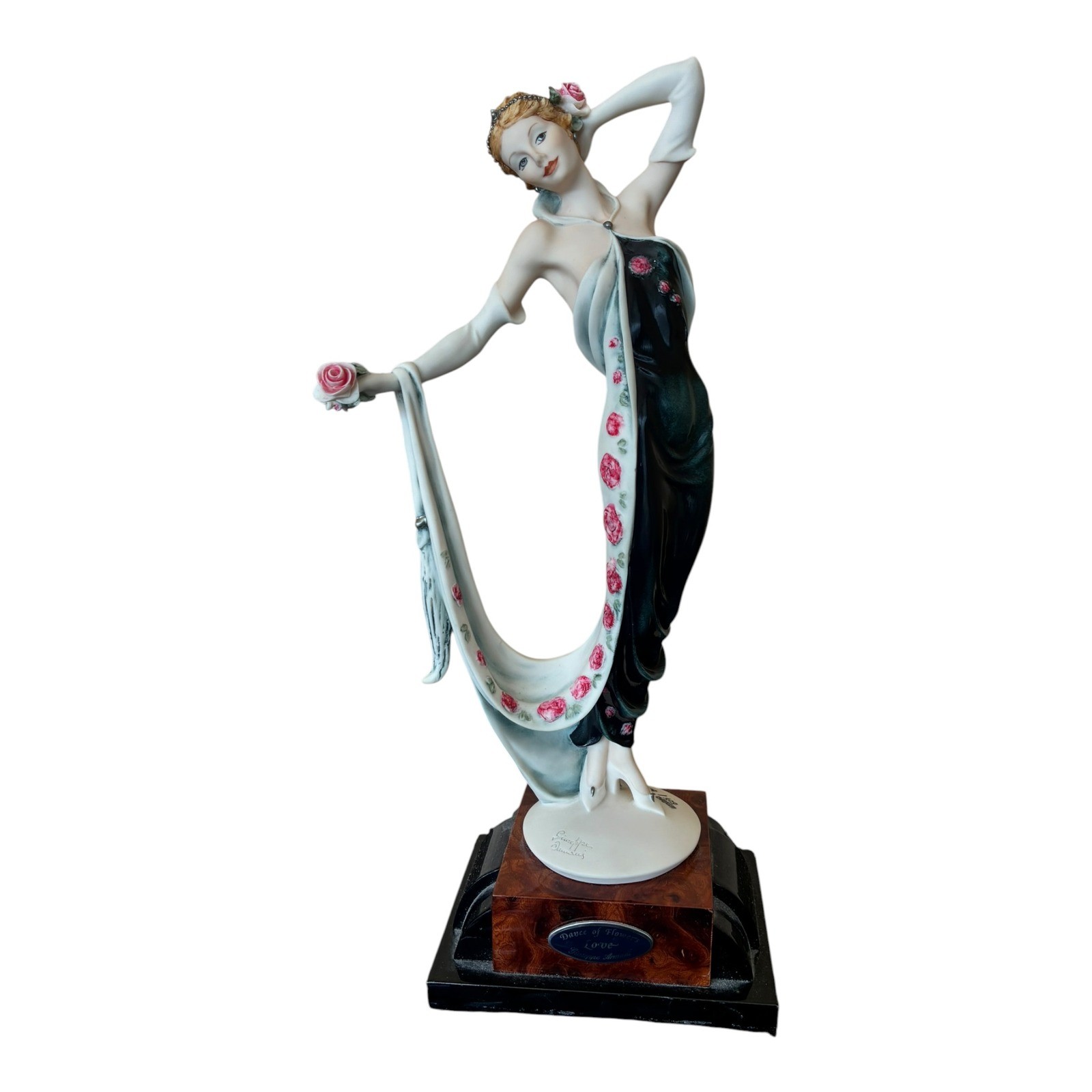 Giuseppe Armani Figurine Love Dance of Flowers 507/5000 Rose 1999 Italy 13″