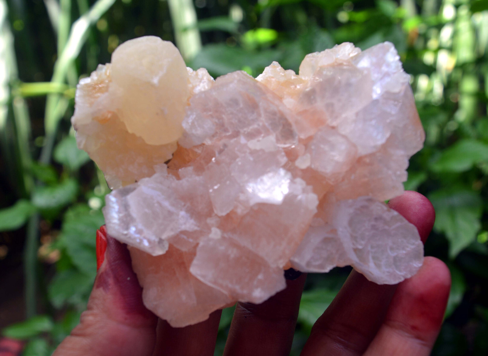 heulandite crystals w/ calcite & matrix minerals specimen m-3