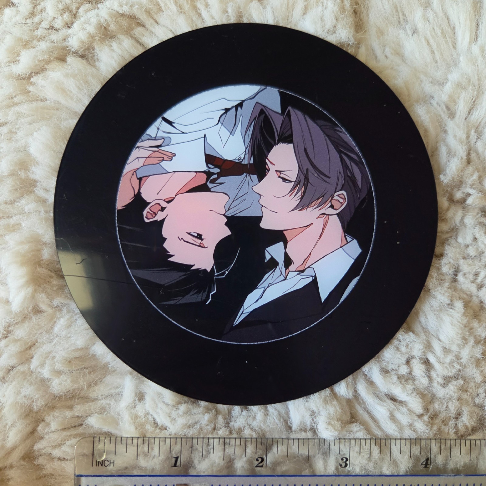Narumitsu CD Acrylic Coaster Phoenix Wright Edgeworth Ace Attorney Wrightworth