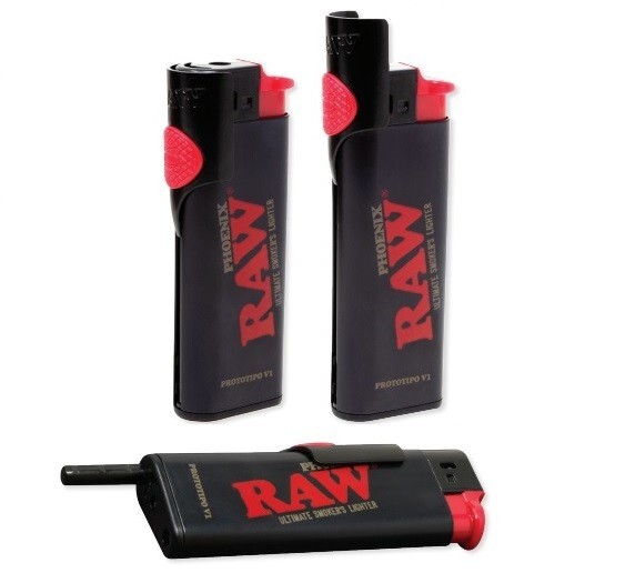 New! RAW PHOENIX ULTIMATE SMOKERS LIGHTER – Adjustable Wind Screen and POKER!