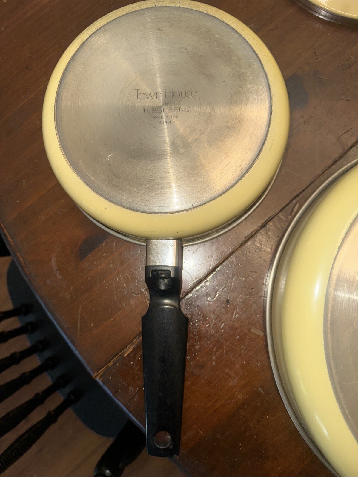 Vtg. West Bend Town House Fry Pans Set of 2 USA Made Great Condition