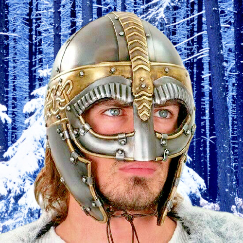 New Medievel Norseman Nasal Brass & Steel Viking Helmet For Cosplay Costume