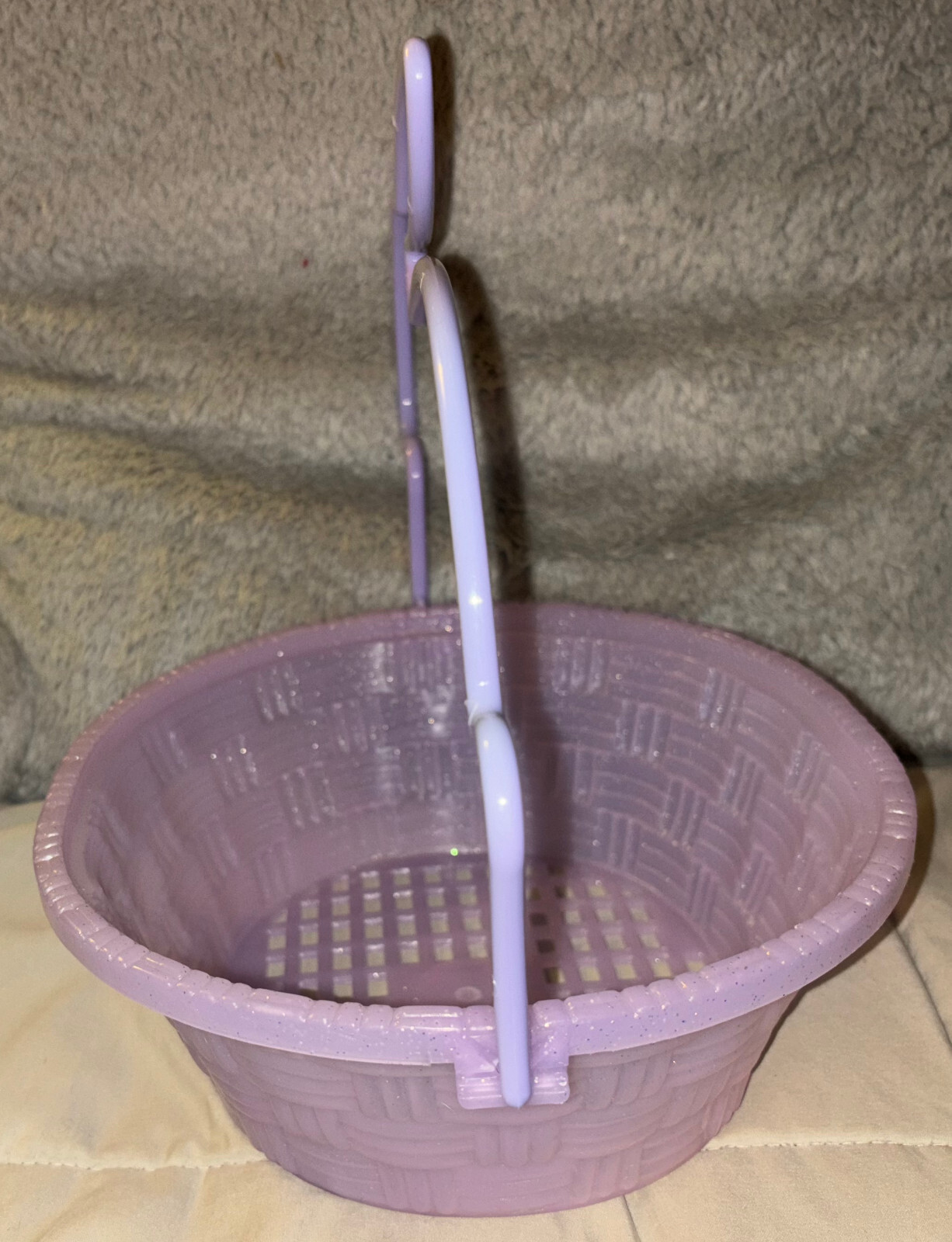 A Light Purple/Lavender Adorable Easter Bunny/Easter Rabbit Easter Basket!