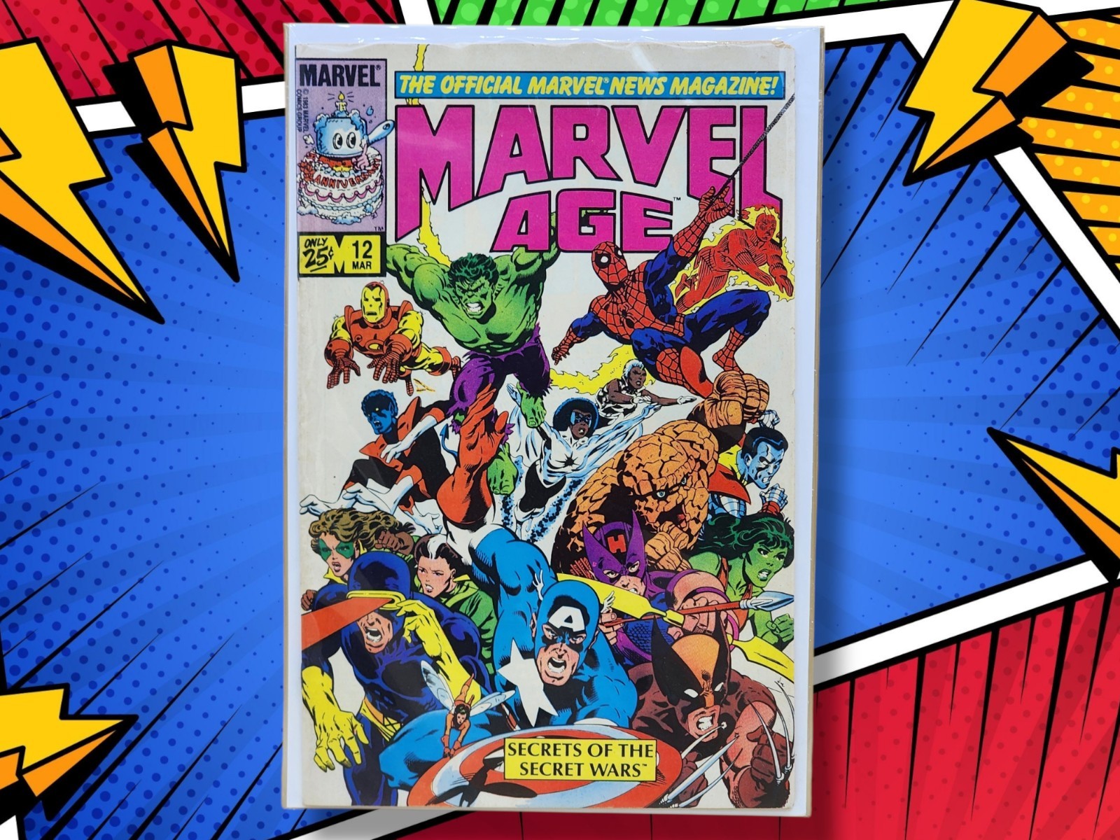 1984 Marvel Comics Marvel Age #12 Comic Book Key Issue Spider-Man Black Costume!