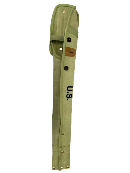 WARCRAFT EXPORTS WWII M1 Carbine Scabbard Canvas Holster Case Marked US OD GREEN
