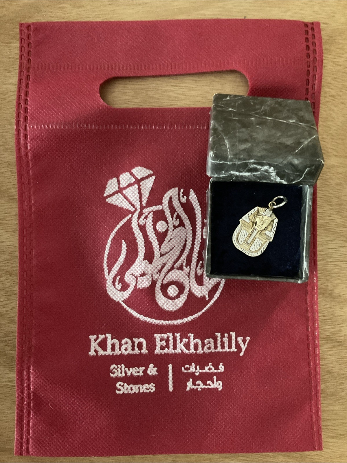 Pharaoh Egyptian King Diamond Cut Pendant Real 10K Yellow White Gold
