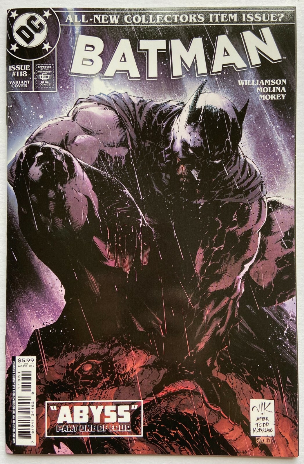 BATMAN #118 Bogdanovic HOMAGE VARIANT Joshua Williamson 2022 NM 1st print