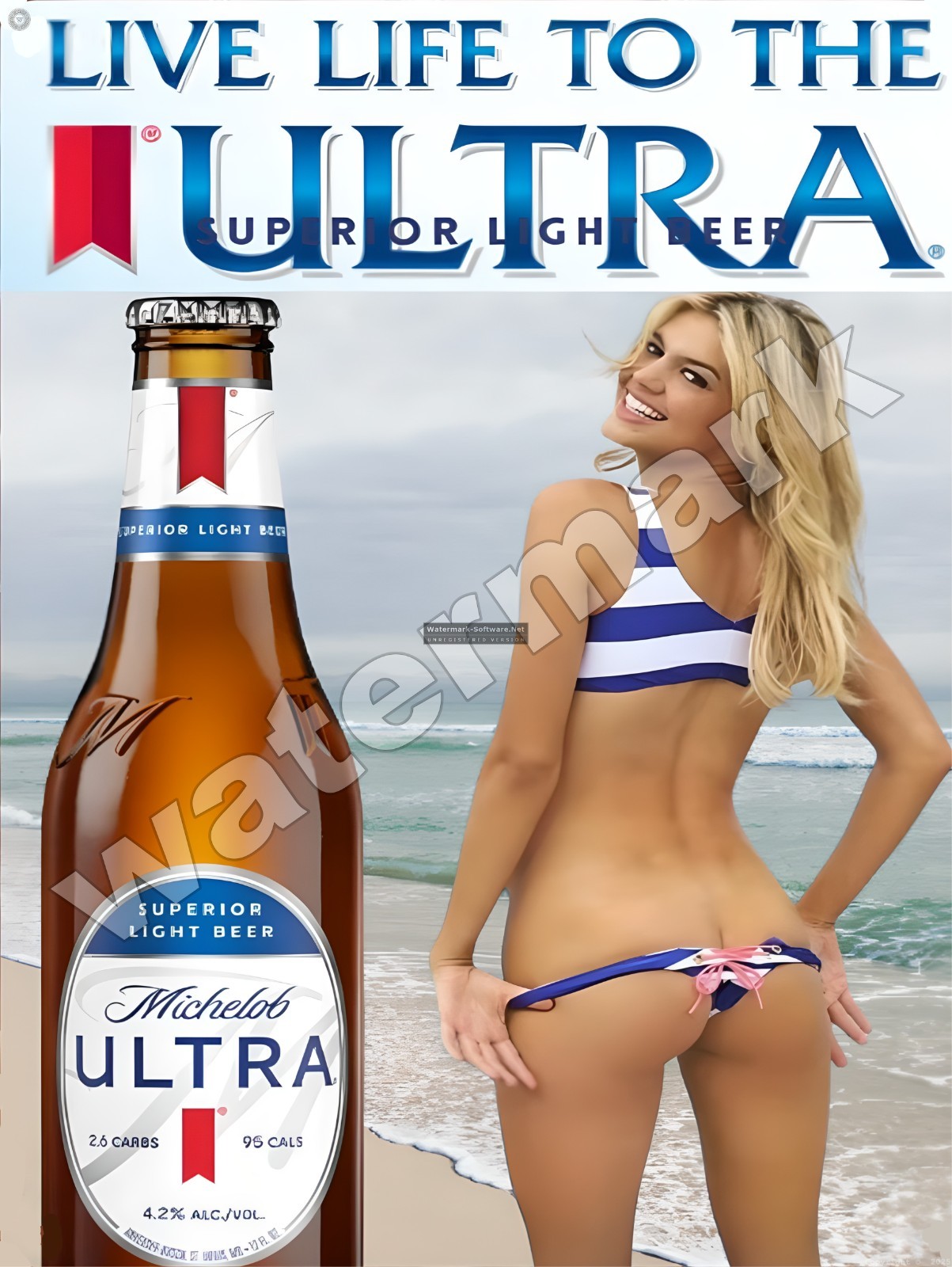 Live Life to the ULTRA Superior light beer Sign 9″ x 12″ or 12″ x 16″