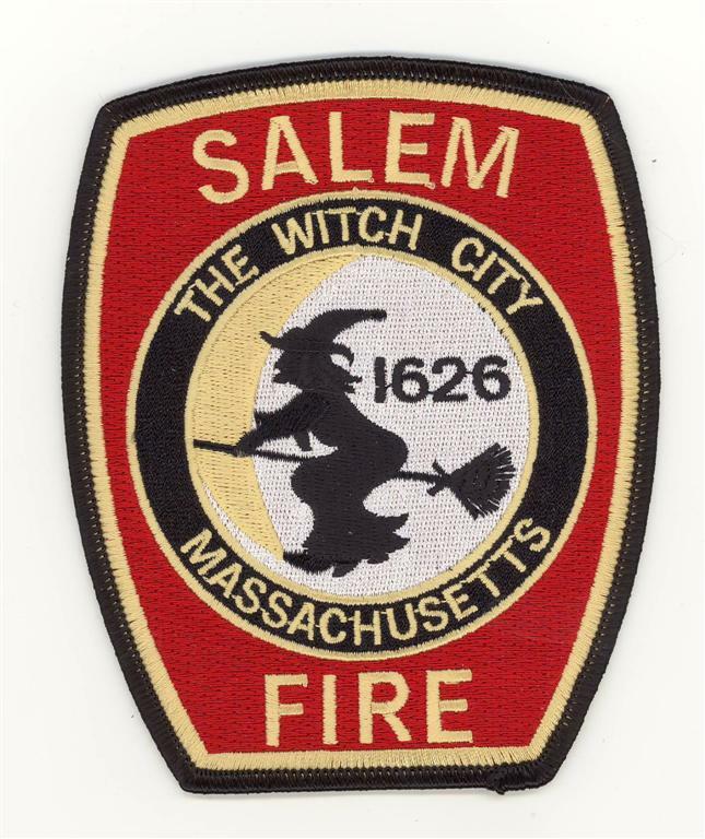 Massachusetts Salem Fire Department Patch Halloween Witch (5″)