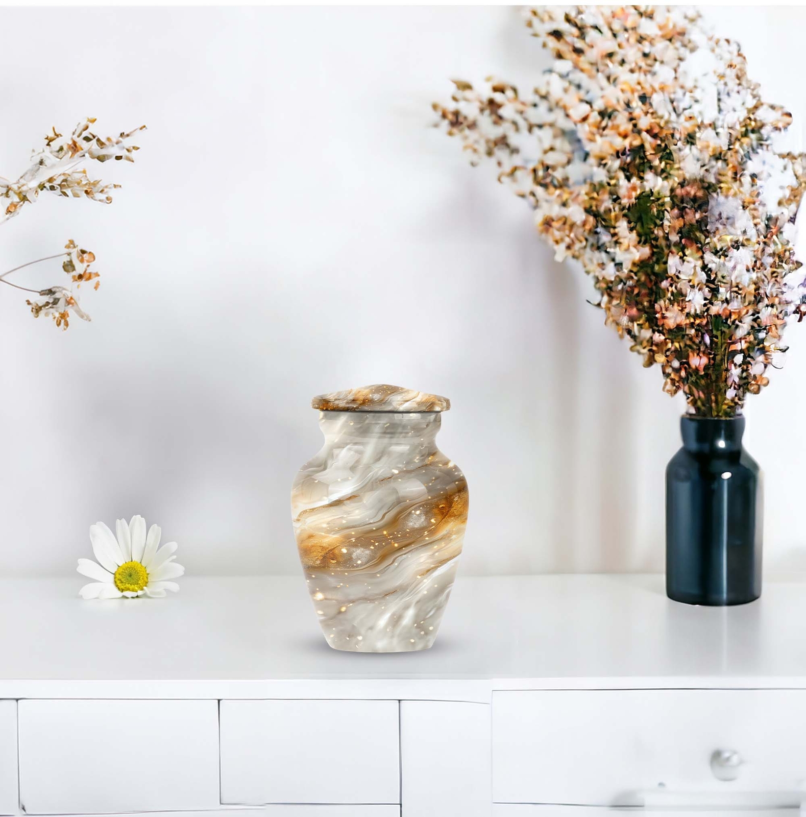 Abstract Small Keepsake Urn For Human Ashes 3 Inch Urns For Human Ashes Adult