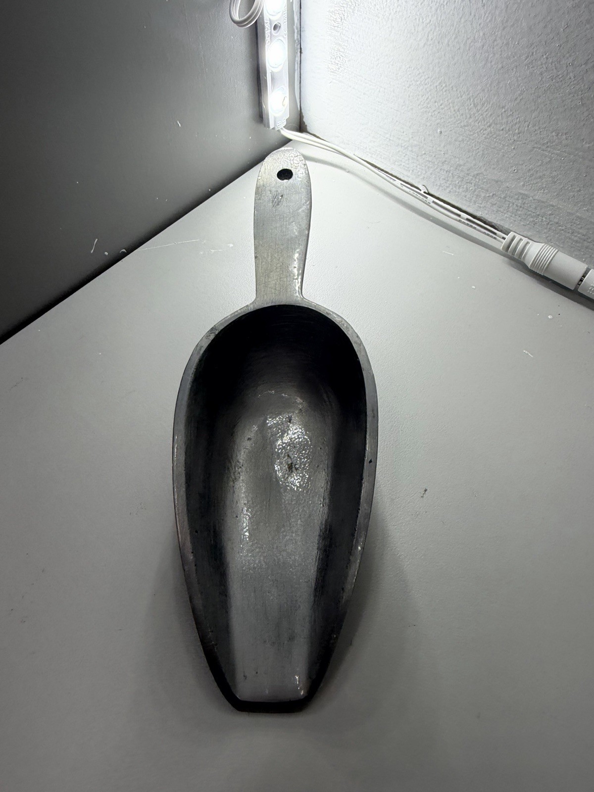 Small Vintage Aluminum Scoop Mini 7” Including Handle