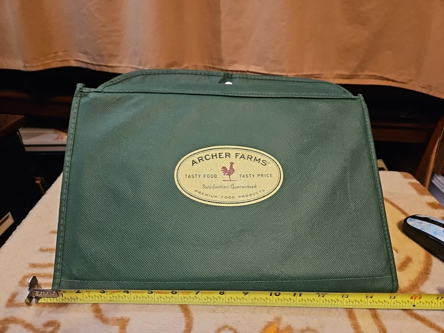 Archer Farms 100% Polypropylene Reuseable Greenbag Approx 20 X 15 X 20 With Tag