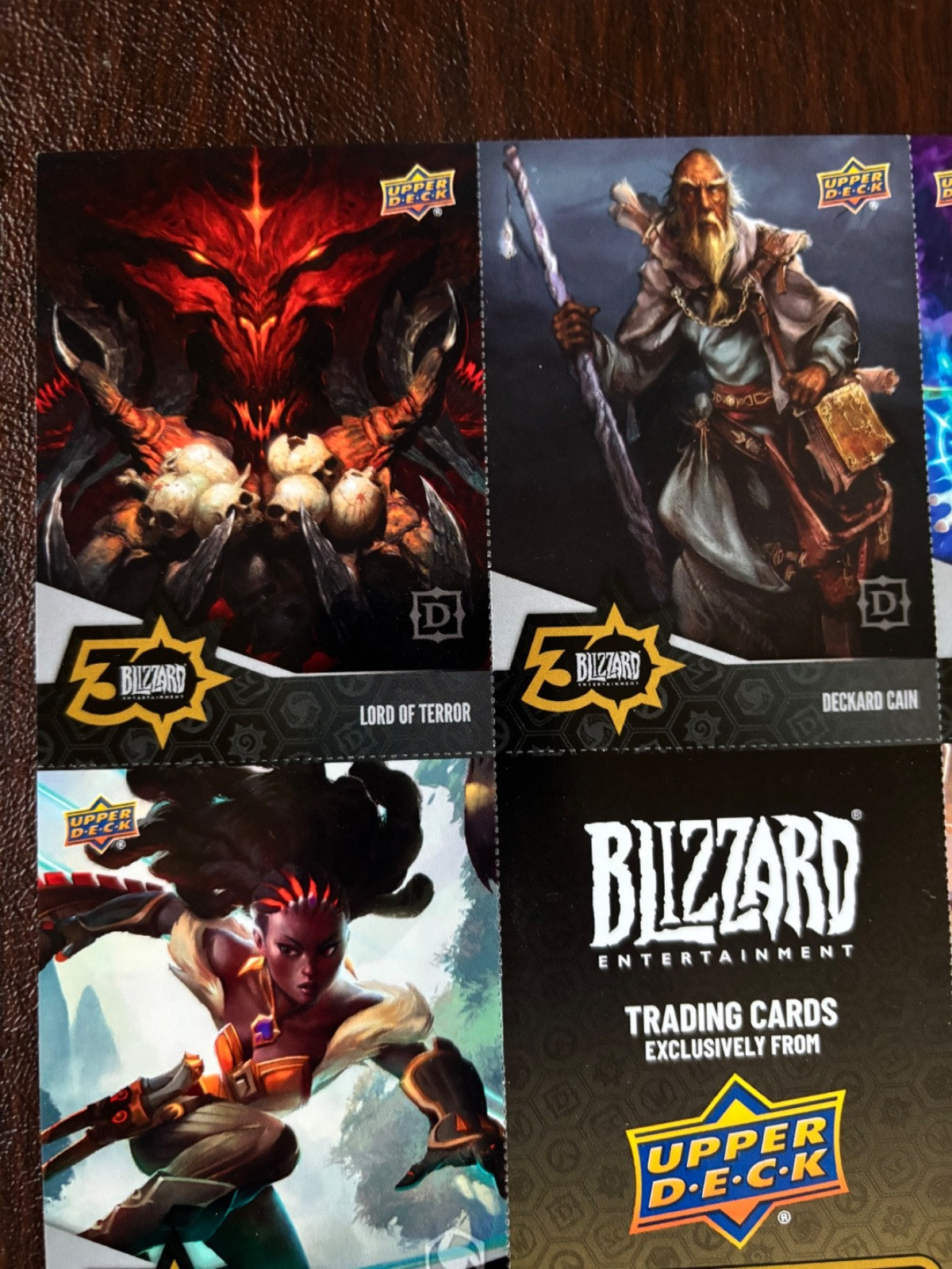 Upper Deck Blizzard Entertainment 30 Trading Card Sheet of 8