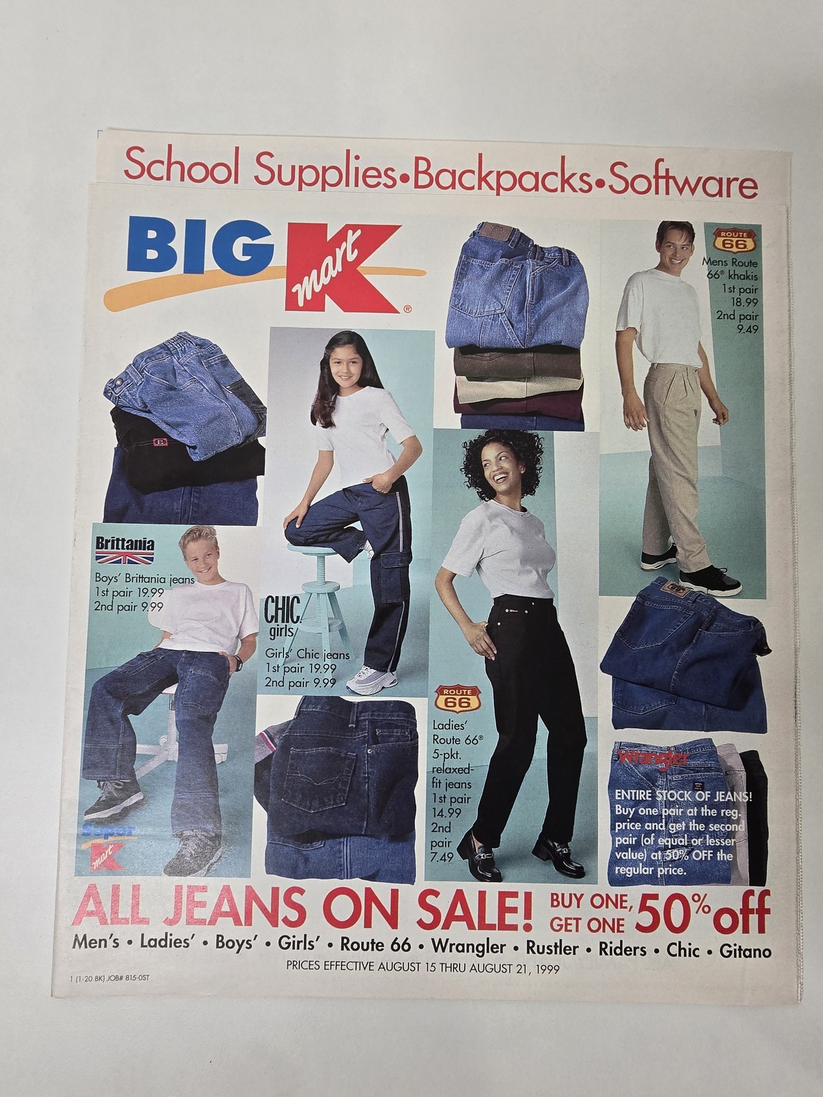 Big Kmart August 15 to 21 1999 Back to School Catalog Fashion Games 35 Pages