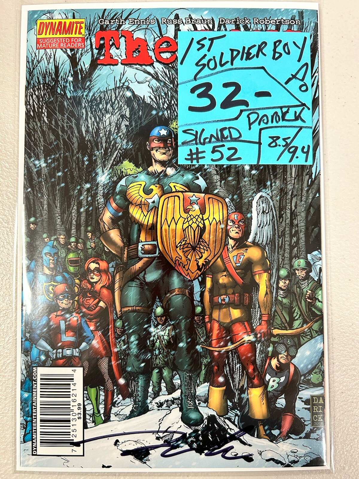 The BOYS – SIGNED Comic Books – AMAZON PRIME – HOMELANDER – Darick Robertson WOW