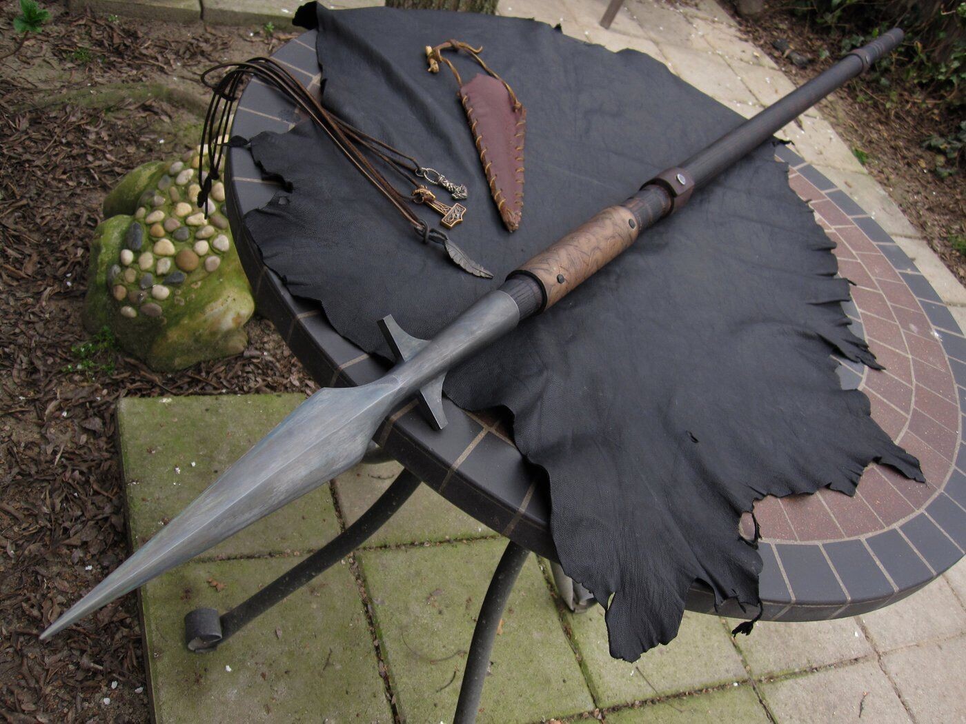 Elite Boar Hunting Spear – Forged Steel Blade, Balanced Design for Optimal Accur