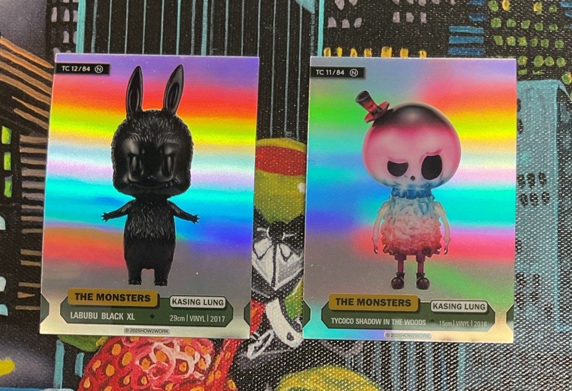 2025 How2Work THE MONSTERS Series 3 Trading Card 2 Different N holo Cards 11+12