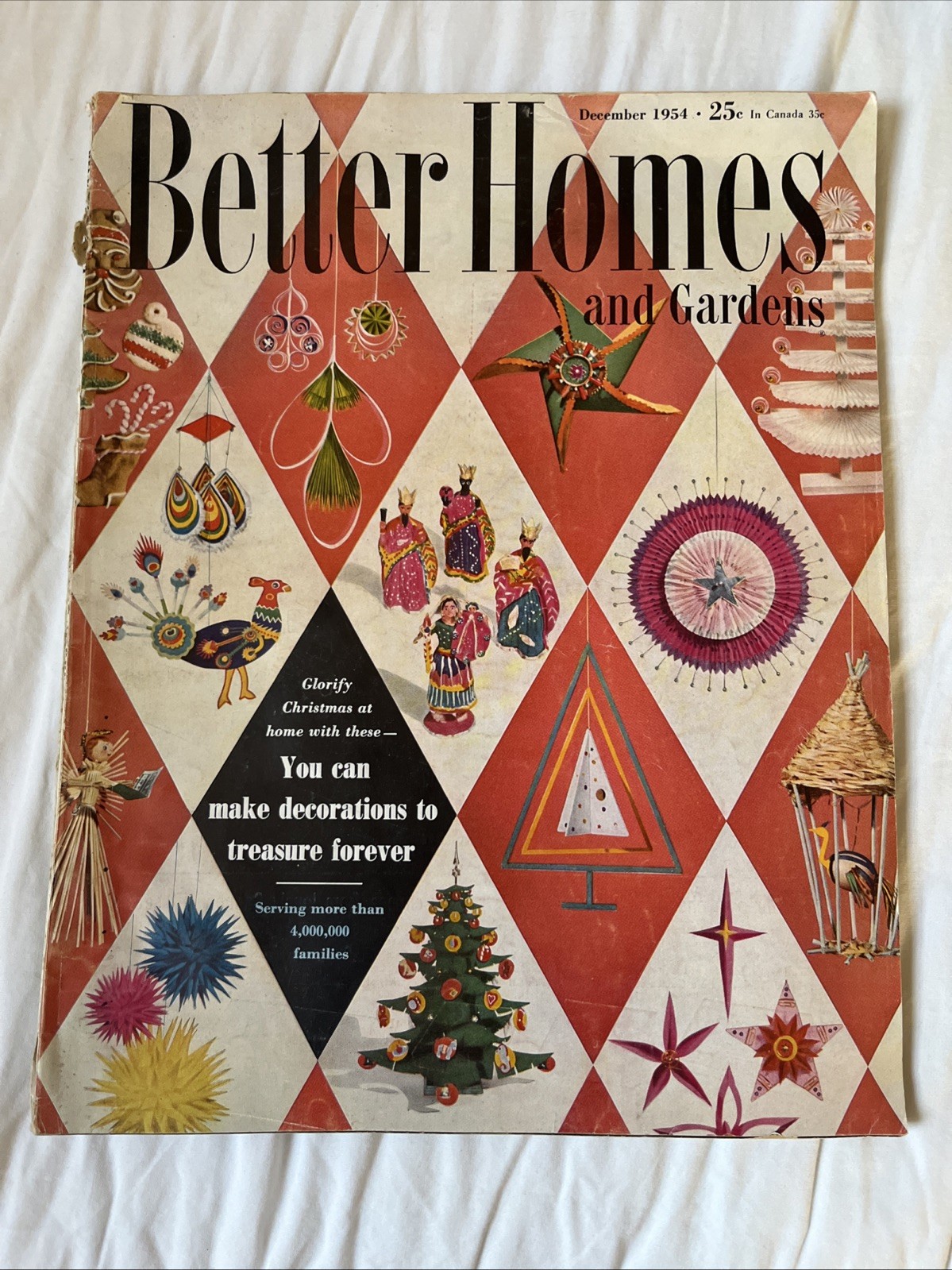 Vintage Better Homes and Gardens Magazine December 1954 Great Ads, Pics, Recipes