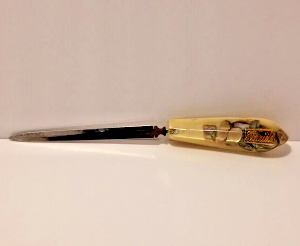 Plastic & Metal Souvenir Letter Opener from Florida Rocks in Plastic Vintage