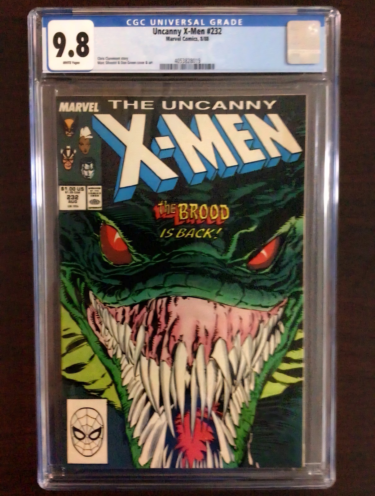 Uncanny X-Men #232D CGC 9.8 1988 White Pages