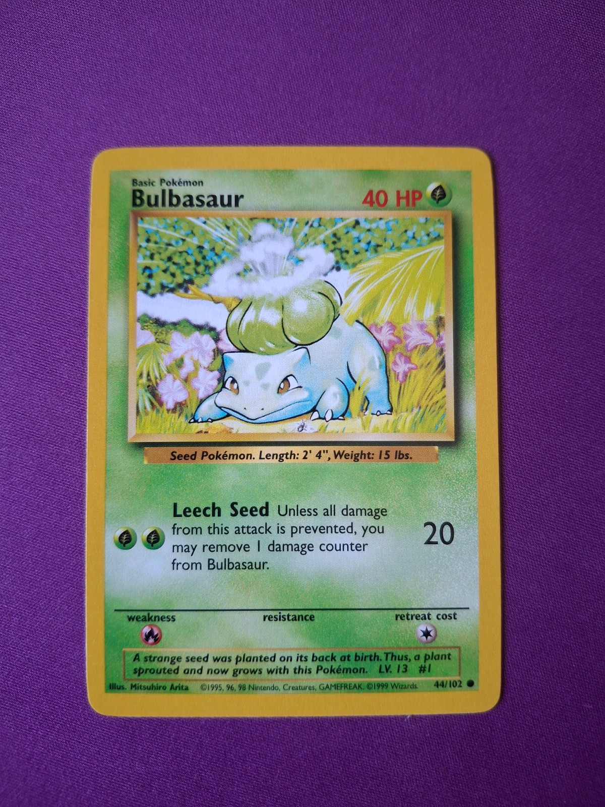 Bulbasaur 44/102 Base Set unlimited NM