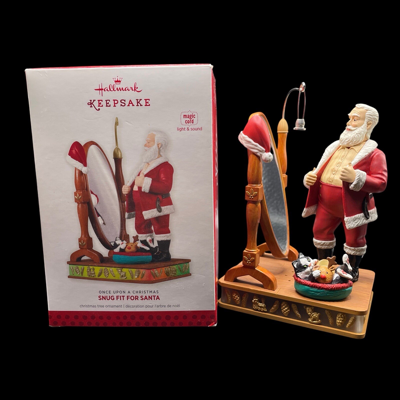 2013 Hallmark Keepsake Ornament Snug Fit For Santa Magic Cord Not Included