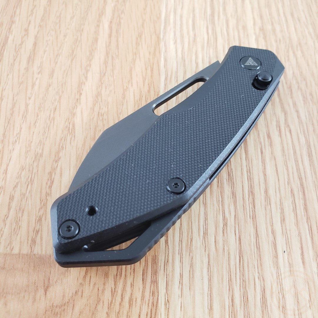 SRM Knives Folding Knife 2.88″ Laminated 140Cr Steel Blade Black G10 Handle