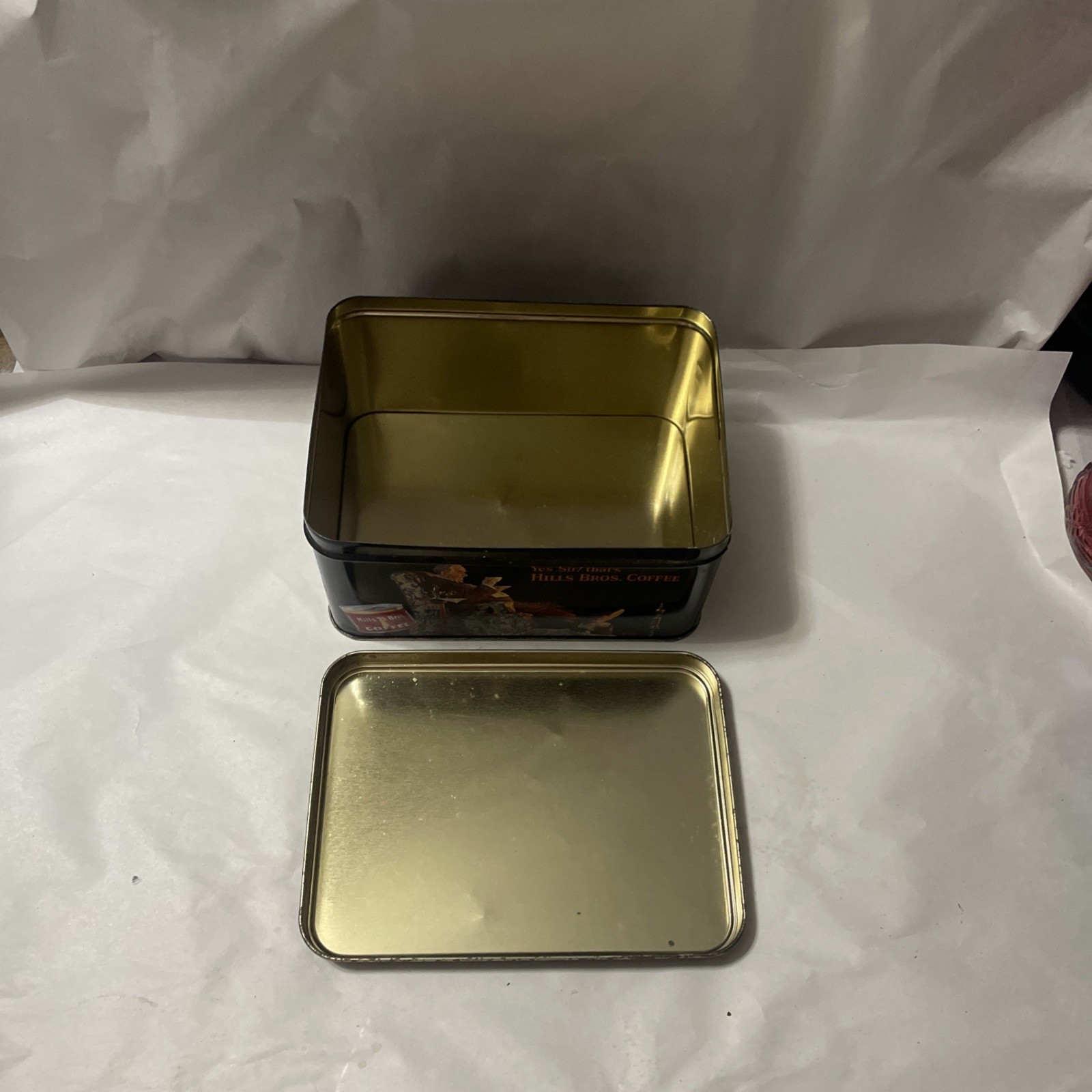 Vintage Holidays Edition Hills Bros Coffee Tin Nestle Empty