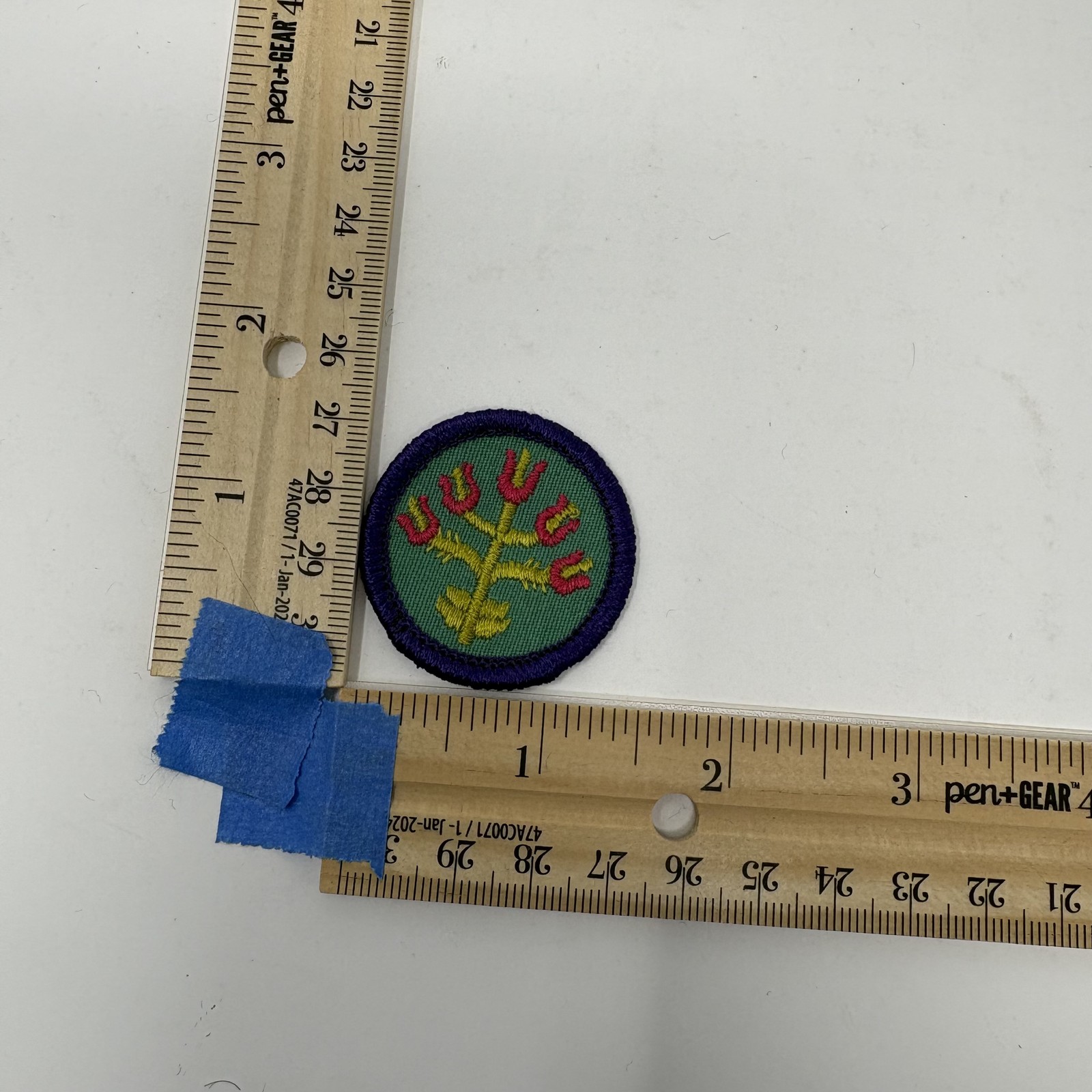 Girl Scout 1980-2001 Folk Arts Merit Badge Patch Vintage