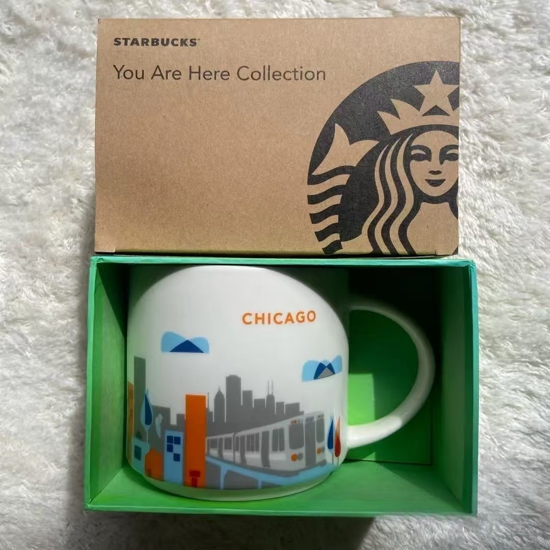 Starbucks 14OZ “You Are Here” Collector’s Edition – Illinois Chicago City Mug
