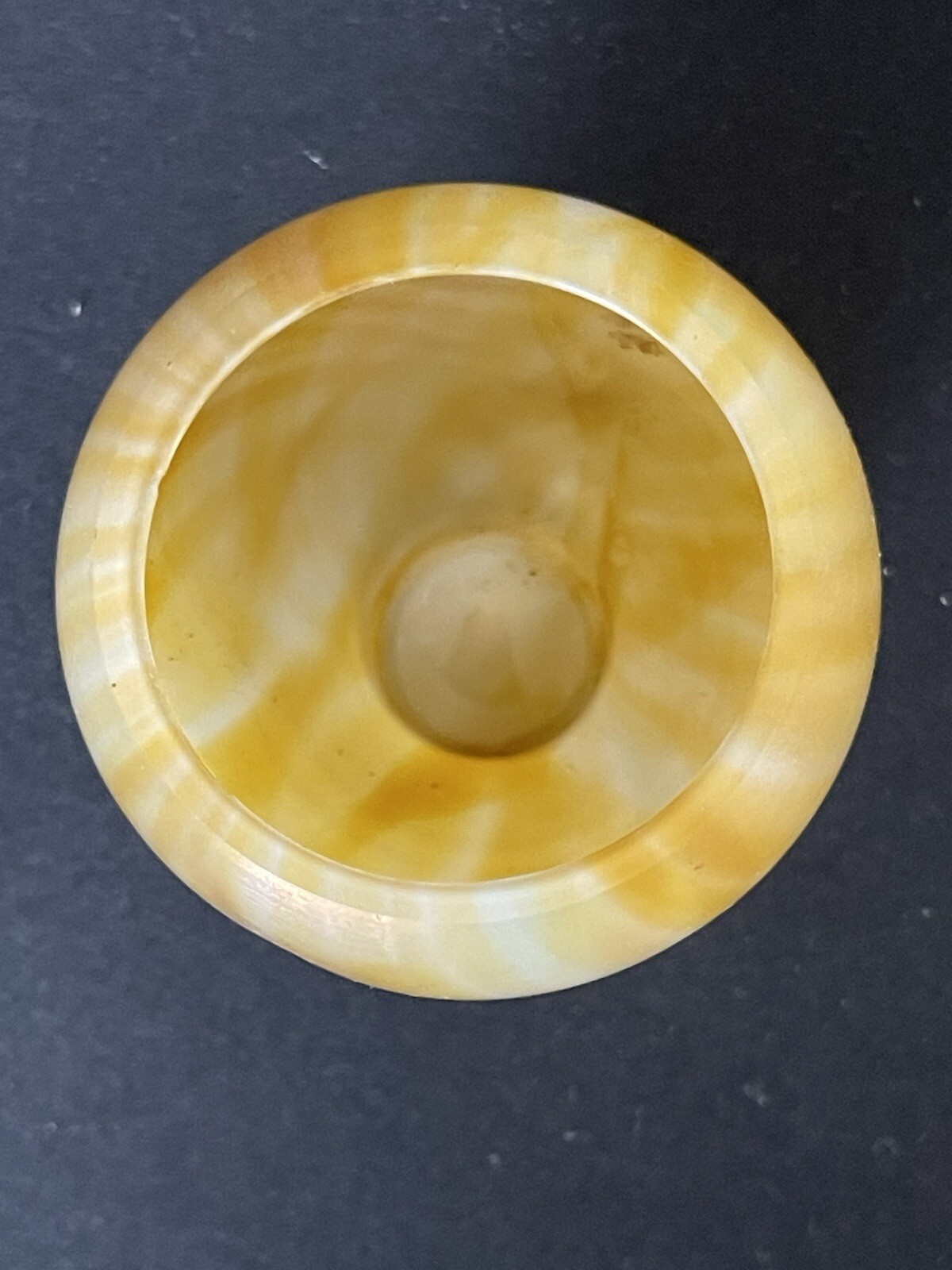 Art Glass Swirl Footed Votive Candle Holder Minimalist Deco Contemporary Modern