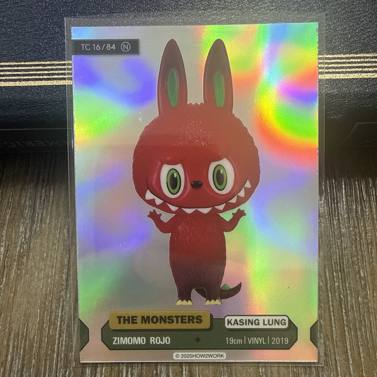 2025 How2Work Chrome THE MONSTERS Series 3 CARD LABUBU Rimomo Rojo TC 16/84 N