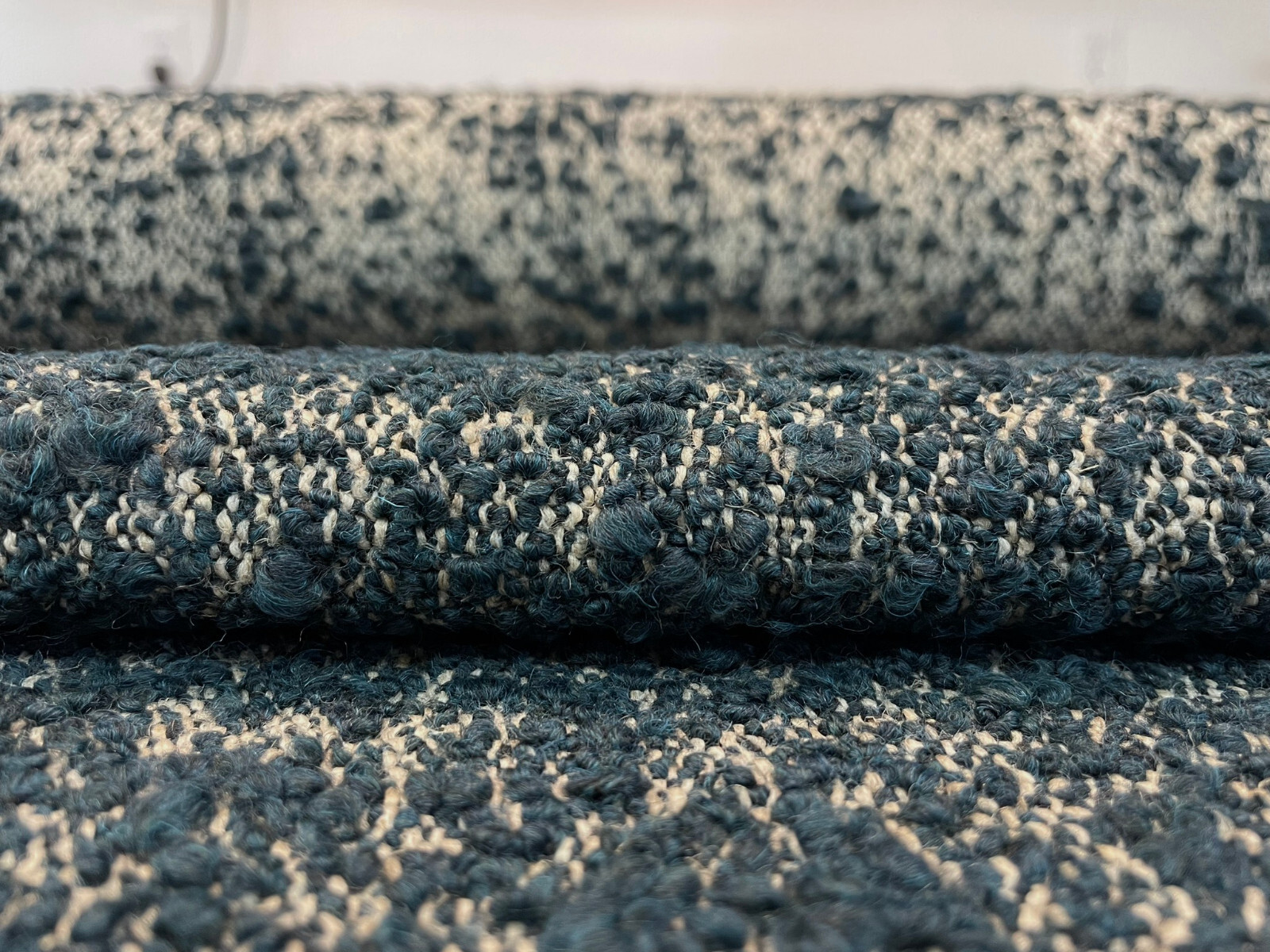 1.625 yds Holly Hunt Los Cabos Deep Loden Green Wool Blend Upholstery Fabric