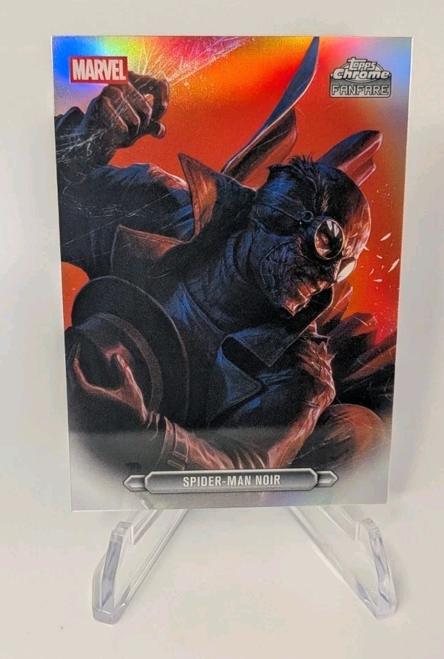2026 Topps Chrome Marvel Fanfare Card Spider-Man Noir FF-41