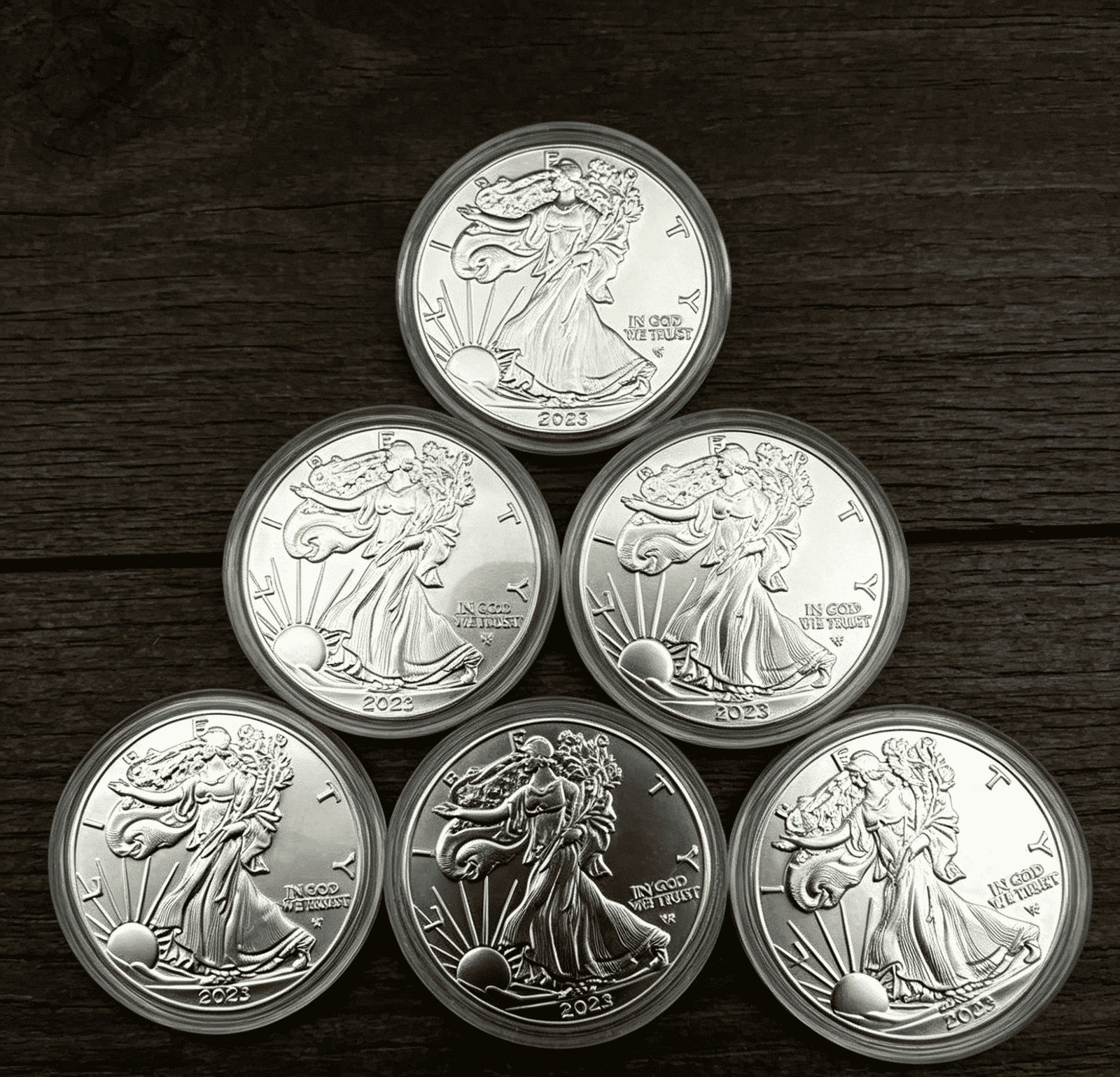 2023 1 oz American Eagl e COI N (BU) lot of (5)