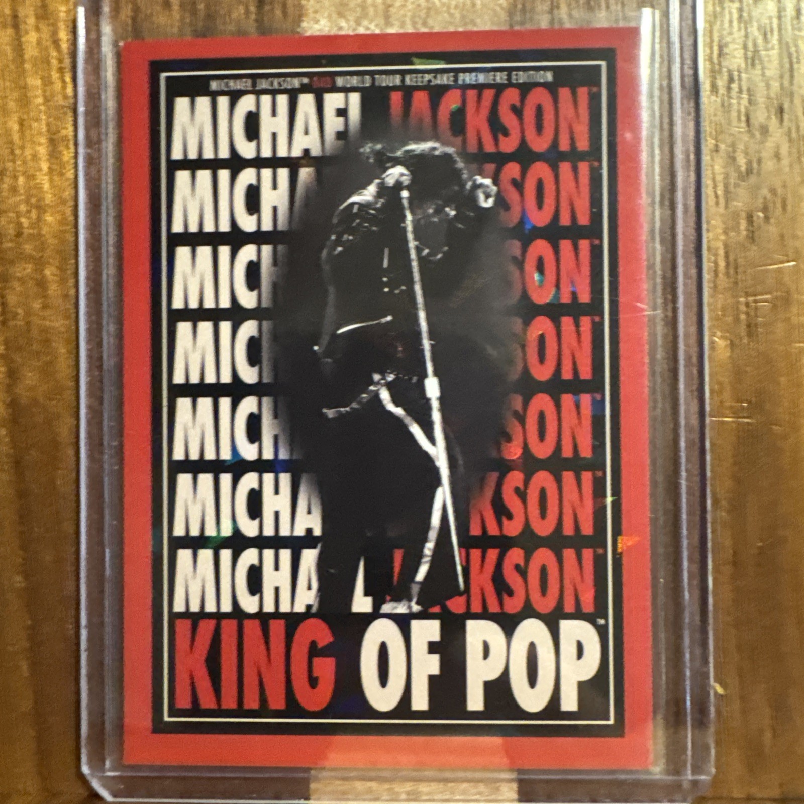 2025 Michael Jackson Bad World Tour King Red Cracked Ice #178 Keepsake 77/87