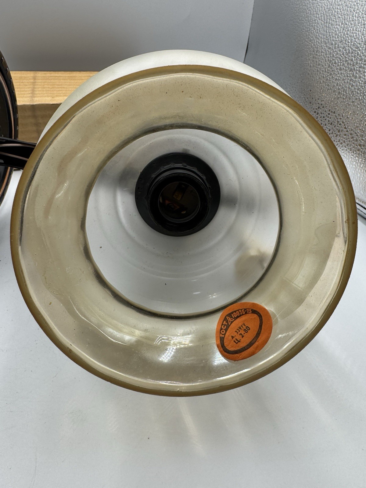 Vintage Soviet Wall Sconce Lamp Khersones-5 Ceramic Glass NOS Box USSR 1991