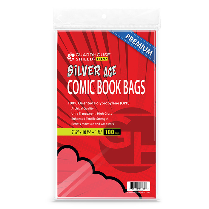 Guardhouse SHIELD OPP Silver Comic Book Bags Premium Polypropylene Sleeves