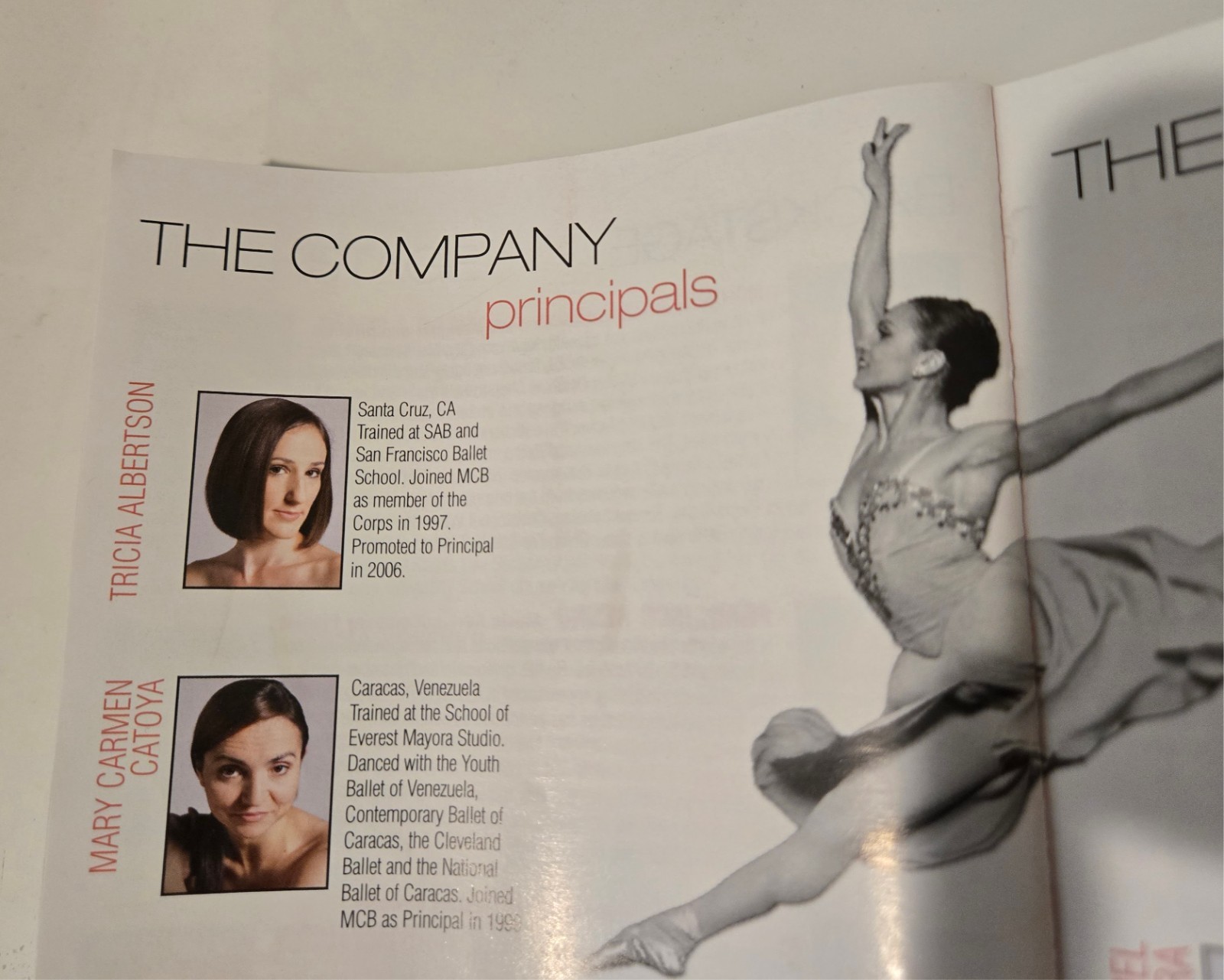 Performance worn ballet slippers signed by Prima Ballerina, Tricia Albertson