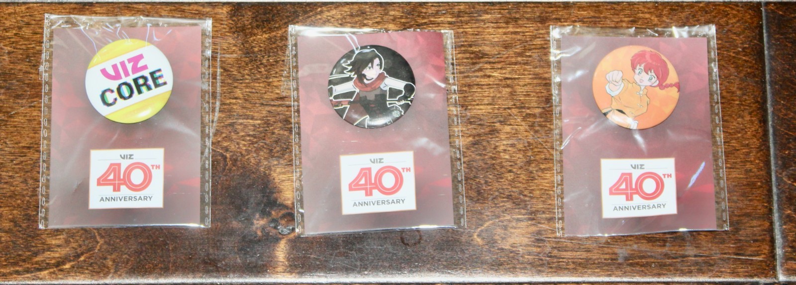 ANIME EXPO 2026 VIZ MEDIA BUTTON SET OF 3 BRAND NEW