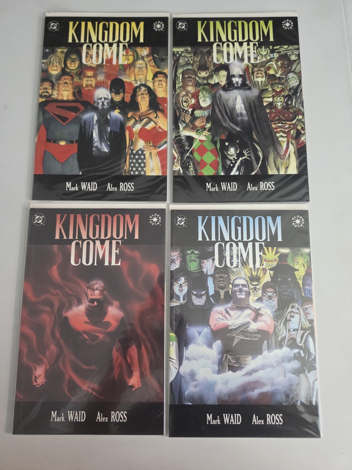 Kingdom Come #1-4 Complete DC Comics Alex Ross Mark Waid NM Set